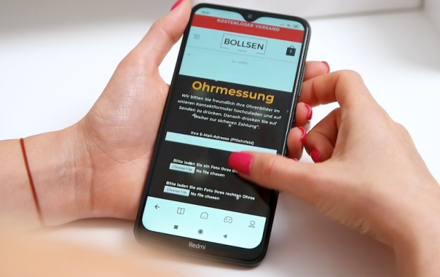 Online-ear-measurement-AR-KI-Tech